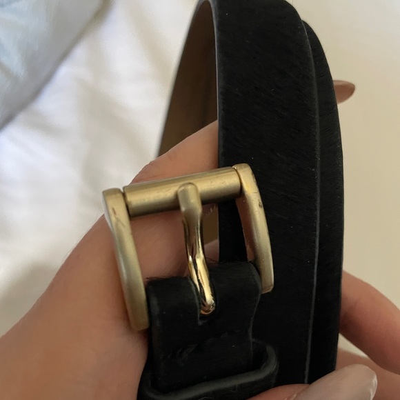 Loft black calf hair belt size L - Picture 5 of 5
